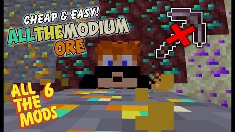 How To Mine Allthemodium Ores Cheap And Easy In All The Mods 6 Youtube