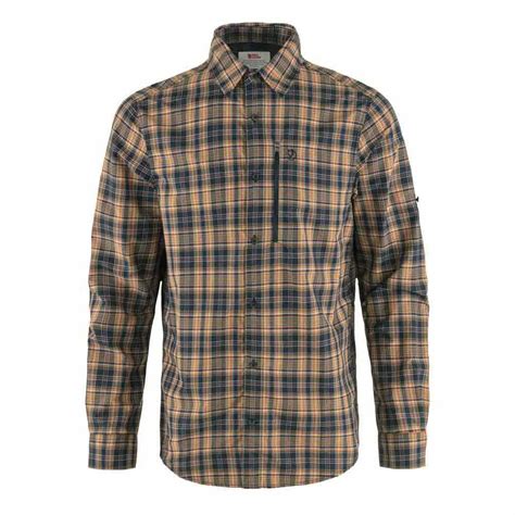 Fjällräven Abisko Hike Long Sleeve Shirt Blue Trekkinn