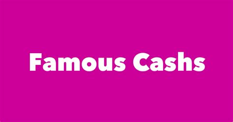 Most Famous People Named Cash 1 Is Cash Peters