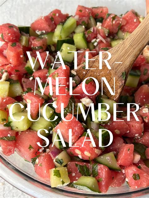 Refreshing Summer Watermelon And Cucumber Salad 🍉🥒 Gallery Posted By