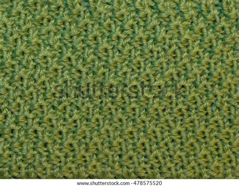 Green Knitted Fabric Knitted Texture Green Stock Photo 478575520