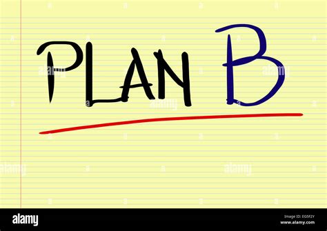 Plan B Concept Stock Photo - Alamy