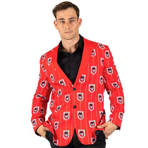 NRL Dragons 'Front Bar' Sports Jacket | Ashtabula