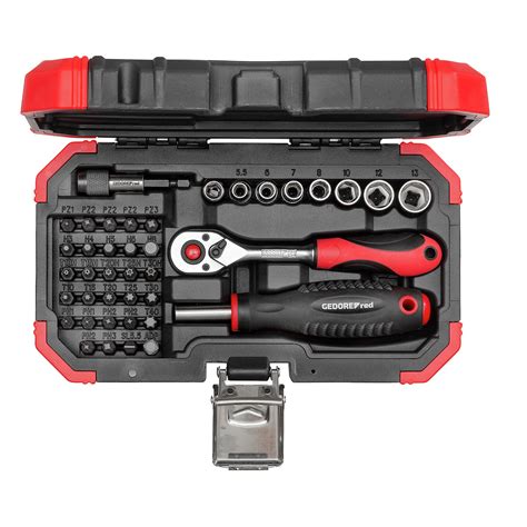 Gedore, Bit set 1/4 40pcs Blow molded case, Pieces (qty.) 40 Model ...
