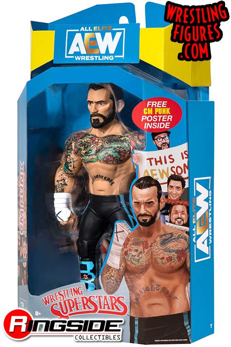 CM Punk LJN Style AEW Unmatched Series 7 Toy Wrestling Action