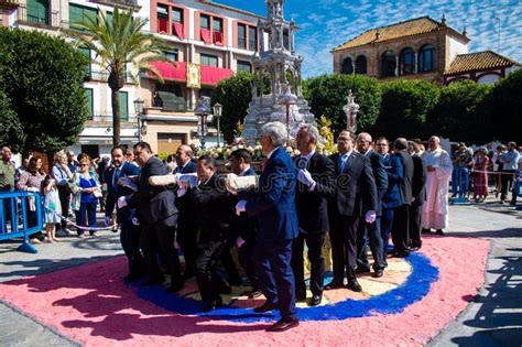 Honorary Citizen Participating In The Feast Of Corpus Christi Their