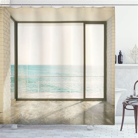 Seaside Tranquility Shower Curtain Embrace Coastal Calmness In Your