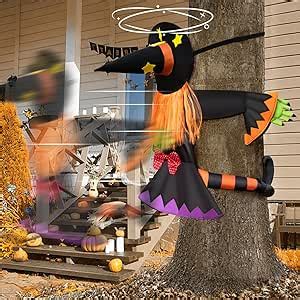 Bosoner Crashing Witch Into Tree Halloween Decoration Halloween