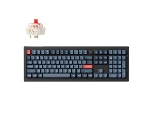 Keychron V MAX QMK VIA Wireless RGB Hot Swap Jupiter Red Carbon Black Tastatur Nordisk