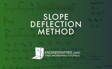 Structural Analysis Slope Deflection Method Engineer4free The 1