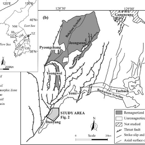 A Simplified Tectonic Map Of East Asia Showing The Location Of The