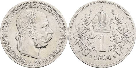 Österreich Kaiser Franz Joseph I 1 Krone 1894 ss MA Shops