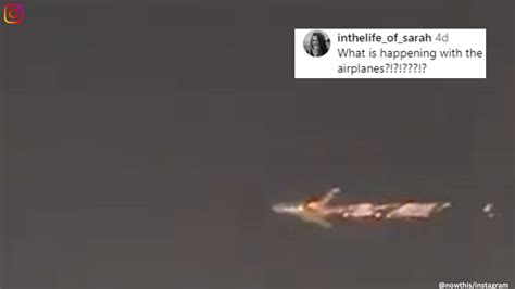 Atlas Air Boeing 747-8 cargo plane catches fire mid-air; sparks shock ...