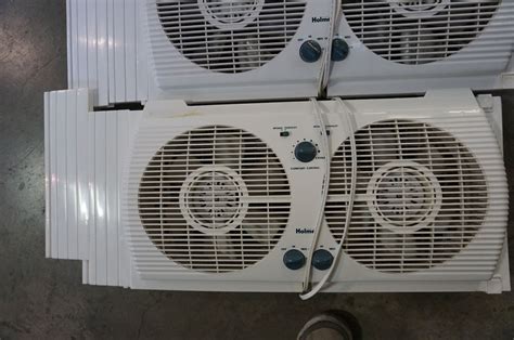 2 HOLMES ELECTRIC WINDOW FANS