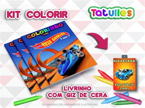 Livrinho Colorir Hot Wheels Elo7