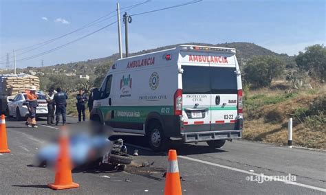 Carretera Pachuca Tulancingo Pierde La Vida Motociclista Tras Accidente