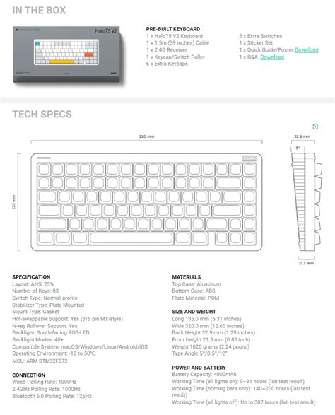 NuPhy Halo V Wireless Keyboard With Support For Bluetooth G And USB Mode Hot Swap