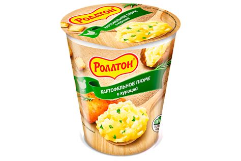 Пюре картофельное «Роллтон» с курицей, 55 г – купить по приятной цене с ...