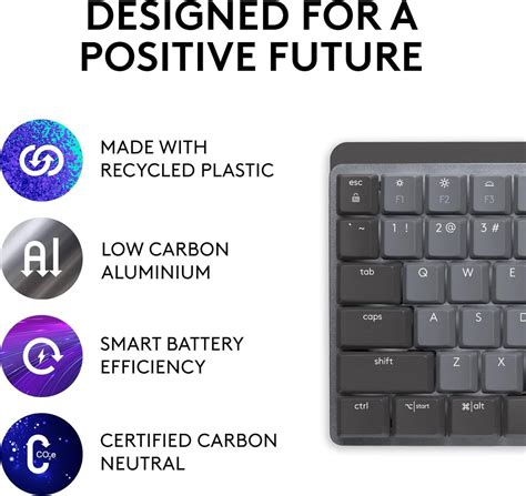Беспроводная механическая клавиатура Logitech MX для Windows/macOS с ...