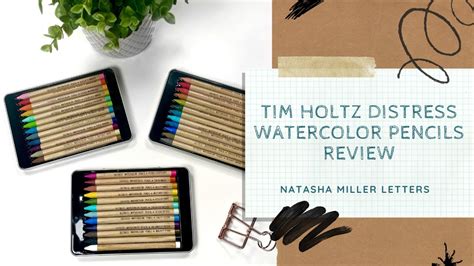 Tim Holtz Distress Watercolor Pencil Review Youtube