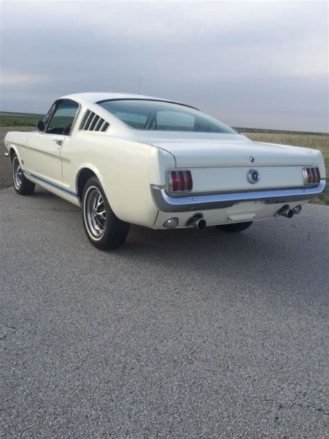 1965 Ford Mustang 22 Fastback White Wpony Interior Rotisserie