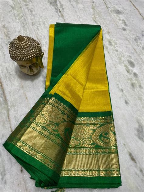 Mangalagiri Kuppatam Pattu Kuppatam Kanchi Border Plain Pattu Sarees