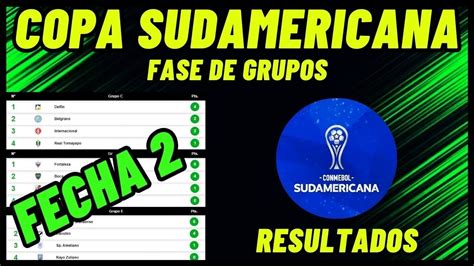 Tabla De Posiciones Copa Sudamericana Fecha Conmebol Sudamericana