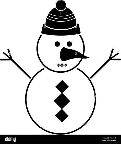 Isolated Snowman Icon Stock Vector Image Art Alamy