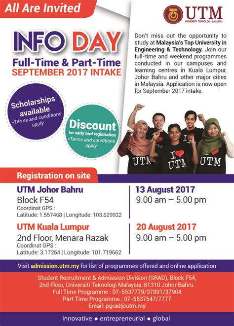 Syarat Kemasukan Utm Juh Sambung Belajar Universiti Teknologi