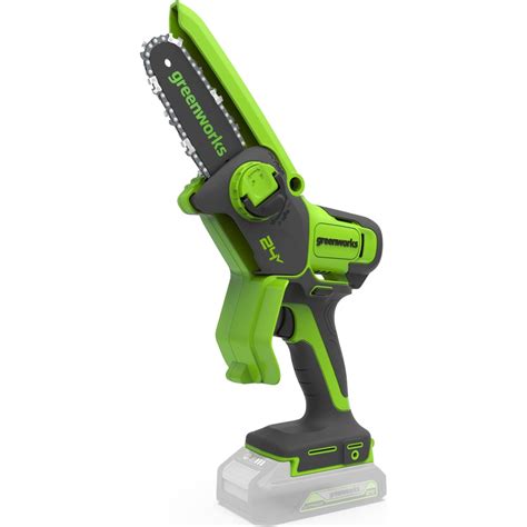 Цепная мини пила аккумуляторная GreenWorks 24V, 10см, c 1хАКБ 2Ач с USB ...