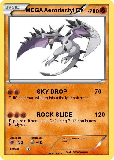 Pokémon Mega Aerodactyl Ex 1 1 Sky Drop My Pokemon Card