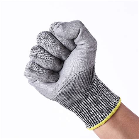 Construction Resistance Nitrile Coated Work Gloves Anti Cut Nitrile