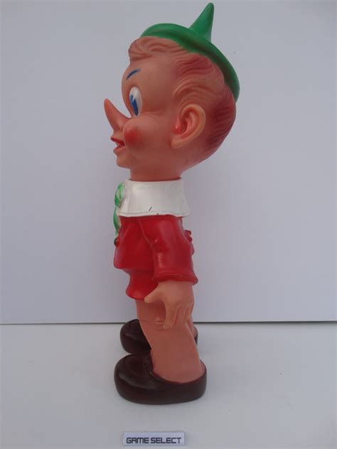 Ledra Plastic Pinocchio Pupazzo In Gomma Originale Ledraplastic Cm