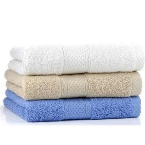 Sandex Corp Terry Cotton Plain Bath Towels Rectangular Gsm At