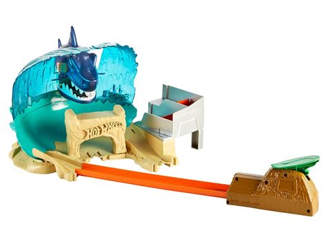 Autopista Hot Wheels Batalla En Playa Tiburon