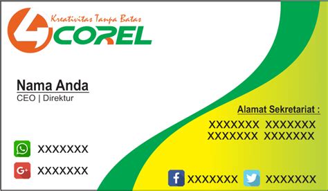 Inspirasi Baru Cara Desain Id Card Dengan Coreldraw