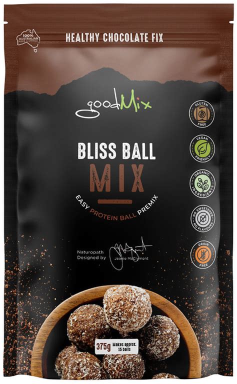 Goodmix Superfoods Bliss Ball Mix (Easy Vegan Protein Ball Premix) 375 ...