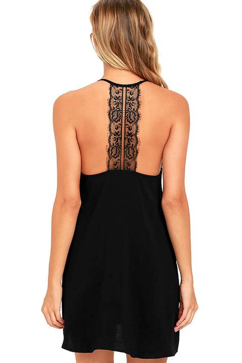 Sexy Black Mini Dress Black Lace Dress Black Slip Dress 38 00