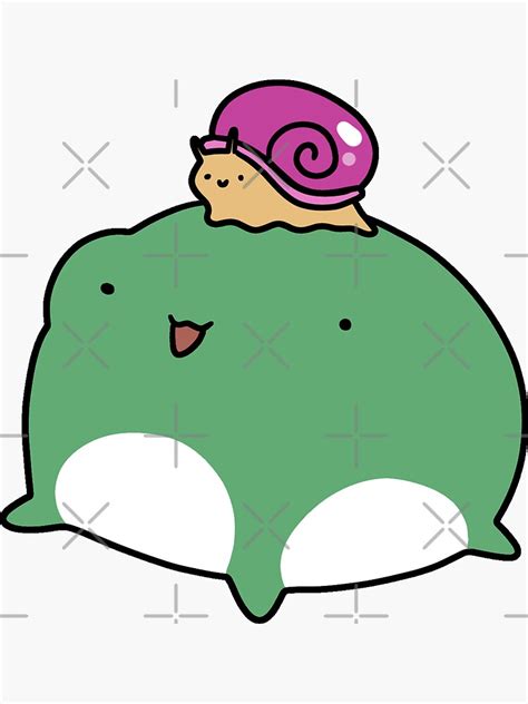 "Snail and Frog" Sticker for Sale by SaradaBoru | Redbubble