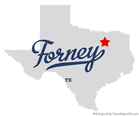 Map of Forney, TX, Texas