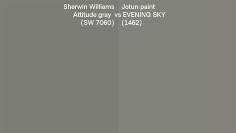 Sherwin Williams Attitude Gray Sw 7060 Vs Jotun Paint Evening Sky