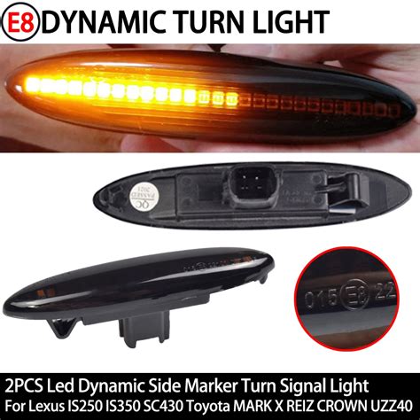 Led Dynamic Side Marker Turn Signal Light For Lexus Is Is Sc