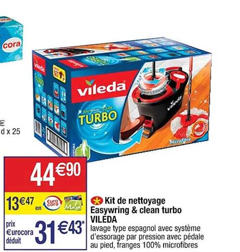 Promo Kit De Nettoyage Easywring Clean Turbo Vileda Chez Cora