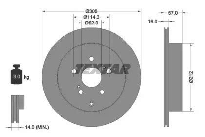 BREMSSCHEIBEN SATZ PAAR HINTEN TEXTAR 92222200 2PCS A NEU OE QUALITÄT