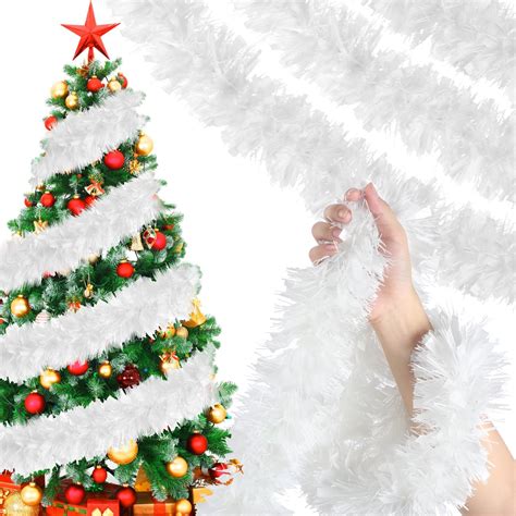 Amazon Riceshoot Pcs Christmas Tinsel Garland Ft Metallic