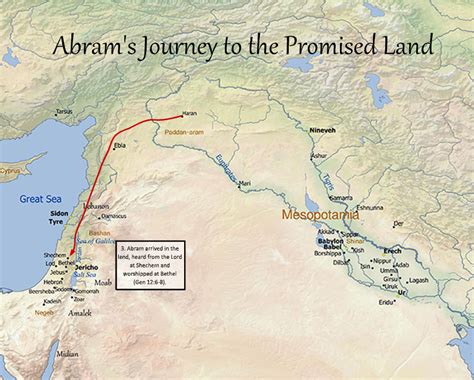 Abrams Journey To The Promised Land Headwaters Bible Maps Bible