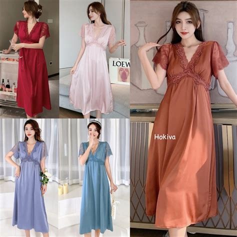 Jual Sexy Lingerie Dress Baju Tidur Sexy Lingerie Wanita Baju Tidur Lingerie Satin