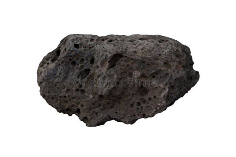 Raw Basalt Rock Isolated On White Background Stock Photo Image Of