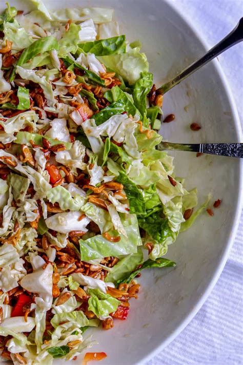 Napa Cabbage Salad Recipe Asian Ramen Noodle Salad