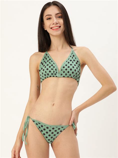 Clt S Women 2 Pc Printed Bikini Set Green Freesize Buy Clt S Women 2 Pc Printed Bikini Set